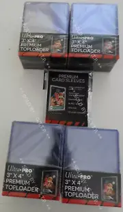 ULTRA PRO 3 X 4 INCH PREMIUM TOP LOADERS(X100) + PREMIUM CARD SLEEVES (X100)