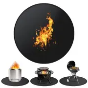 19.5" Under Tabletop Fire Pit Mat for Solo Stove Mesa - Fireproof Waterproof ...
