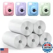 5 Rolls Kids Instant Camera Refill Print Paper HD Printing Thermal Print Pape