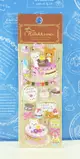 【震撼精品百貨】Rilakkuma San-X 拉拉熊懶懶熊 立體貼紙 棕 震撼日式精品百貨