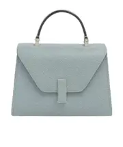 Valextra Iside Foldover Micro Tote Bag One size Gray