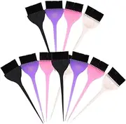 LIFKOME 1 Set 14pcs Hair Dyeing Brushes Professional Hair Tint Applicator for Salon Home Use Durable Hairdressing Tool with Smooth Handle Design Random Colors and Treatments