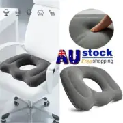 Donut Seat Cushion Large Tailbone Pillow Comfort Inflatable Memory Pain Relief