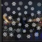 Mural Christmas Wall Art Wall Stickers Shopwindow Decor Snow Flakes Decals