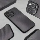 New Thin Carbon Fibre iPhone Case Apple Phone 11 12 13 14 15 16 Pro Max Plus Min