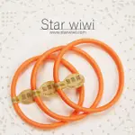 【STAR WIWI】造型彈性綁髮髮圈《髮飾 • 髮束》《8入組》《螢光橘色》