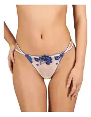 [Pleasure State] Everleigh Thong in Surf The Web/Blush