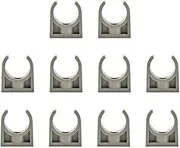 10Pcs 25mm DN20 PPR U Type Pipe Clamps, Hose Hanger Support Water Pipe Fixed Clips Duct Fittings