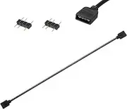 Besvalo ARGB Extension Cable 3 Pin, ARGB Interface Extension Cable, 5 V 3-Pin Connector Hub, 12 Inches, 1-1