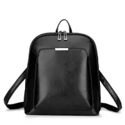 GGP Black Stylish Women'S Pu Leather Backpack Spacious, Anti Theft, Multi Pocket Travel Bag For School Or Work