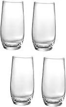 SHOWERORO 2sets Mojito Supply Reusable Highball Glass for Whiskey Wine Mojito 2pcs*2