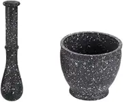 Traditional Grind, Garlic Masher Kitchen Garlic Crusher Household Mortar Hammer Pestle Set Medicine Grinder Masher(Gray)