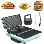 Baker's Friend Breakfast Sandwich Maker, Nonstick Electric Griddle & Grill Combo