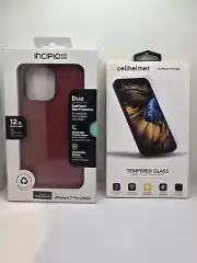 Incipio Case (Red) + Cellhelmet Screen Protector for iPhone 14 Pro Max – NEW!