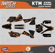 Graphics Kit for KTM 85SX 105SX SX85 SX105 (2003-2005) Twitch-Orange