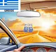 GREEK FLAG / GREECE Mini Boxing Gloves, Car Hanging ,ORNAMENT/SOUVENIR/GIFT
