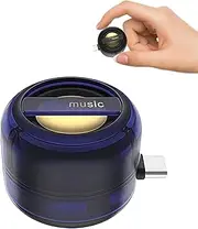 Portable 5X Speaker Amplifier–Plug & Play for Music/Calls, Portable Mobile Phones Sound Amplifier, with 3.5MM or Type-C, for Smartphone Tablet Notebook (Blue,Type-c)
