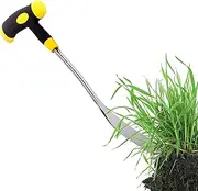 Grass Puller Tool | Metal Grass Pulling Tool with Handle - Uprooting Weeding Rake Heavy Duty Artifact Garden Trowel for Outdoor Backyard Planting
