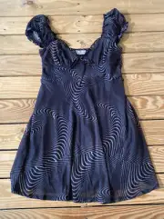 Urban outfitters NWT $49 women’s swirl mini dress size S black B7