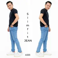 在飛比找蝦皮購物優惠-Jean Men 修身牛仔褲長褲休閒當代高級牛仔褲 Dist