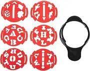 HONMEET Professional Golf Ball Markers Set Golf Line Maker Marking Stencils for Easy Alignment Swing Practice