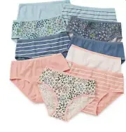 Thereabouts Big Girls Plus Size 10 Pack Brief Panty