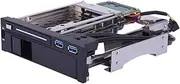 Labymos Dual Bay 3.5" + 2.5" Inch SATA III Hard Drive HDD & SSD Tray Caddy Internal Mobile Rack Enclosure Docking Station with USB 3.0 Port Hot Swap