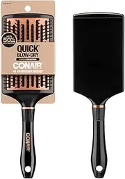 [Conair] Quick Blow-Dry Copper Collection, Curved Paddle Brush, Hair Brush, 1 count