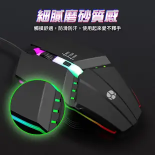 HL1滑鼠 三段DPI炫光USB滑鼠 滑鼠 呼吸燈 電競滑鼠 機械鼠 電腦滑鼠 發光滑鼠 鼠標 (3.3折)