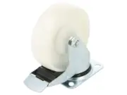 KPE-POB 125K1-HC transport wheel Ø: 125 mm W: 37 mm H: 156 mm rotary wheel wi...