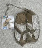 The Sharper Image Sandals Zoree Slipper Unisex Size Medium Beige NEW NWT