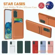 Case For Samsung S21 S20 Plus Ultra Card Holder Wallet Slim Soft Cover