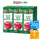 樹頂TreeTop100%蘋果汁200ml x6入【愛買】