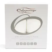 Onkaparinga Baby Bamboo Cotton Jersey Nursery Fitted Sheet For Cot/Crib White