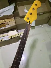 4 String Electric Jazz bass guitar neck 20 fret rosewood 34inch matte Yellow