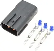 Xiaojiang Store 1-20Kits 3 Pin DL 090 Male Female wat/erp/;ro/ofW Connector 6195-0009 6195-0012 Fit Fit Compatible Ni;s/an Ma/z/da RX8 Ignition Coil Socket(Male Set,5Sets)