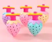 Light-up strawberry spinner toy for kids