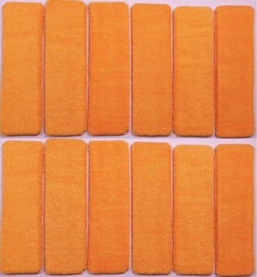 LOT 12 ORANGE TERRY HEADBAND STRETCHY STRONG ELASTIC HEAD BAND HAIR HOLDER