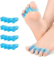 4Pcs Toe Separators,Premium Gel Toe Spacers,Bunion Corrector for Women/Men,for Bunion Correction,Toe Spacers,Toe Stretcher for Plantar Fasciitis,Hammer Toes,Claw Toes,Foot Pain for Men and Women