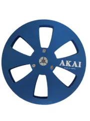 One Pair blue TAPE REEL Akai 7" inch Light Metal Aluminum Take Up Reel