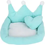 Small Pet Crown Sofa Bed,Plush Cotton Hamster, Mini Pet Couch with Cushion & Pillow Cozy Sleeping Sofa for Hamsters & Small Animals Perfect for Cage Decor & Comfort