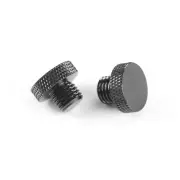 Mirror Hole Block-Offs Glossy Black for Both Hand M10 Reverse Thread ε