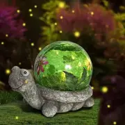 Solar Outdoor Turtle Statue Garden Decorative Lights, Lawn Decor Turtle Statue