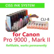 CIS CISS ink system for Canon Pixma Pro 9000 & Mark II cli-8 ink cartridge