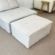 Club Santorini Jersey Ottoman in Oat
