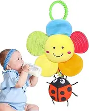 Stroller Hangable Toys - Hangable Mobile with High Contrast Colors - Comfortable Toddler Crib Rattle for Bouncer, Bassinet, Car Seats