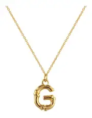 [Mocha] Initial Necklace G