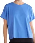 Eileen Fisher Women's Blue Crewneck Boxy Tee F4OS-T5825M; Size M or L, *NWT*