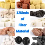 Aquarium Filter Media Bio Balls Ceramic Rings Freshwater Fish Tank with Mesh Bag