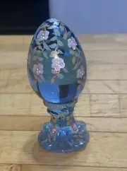 Fenton Hand painted Glass Egg
